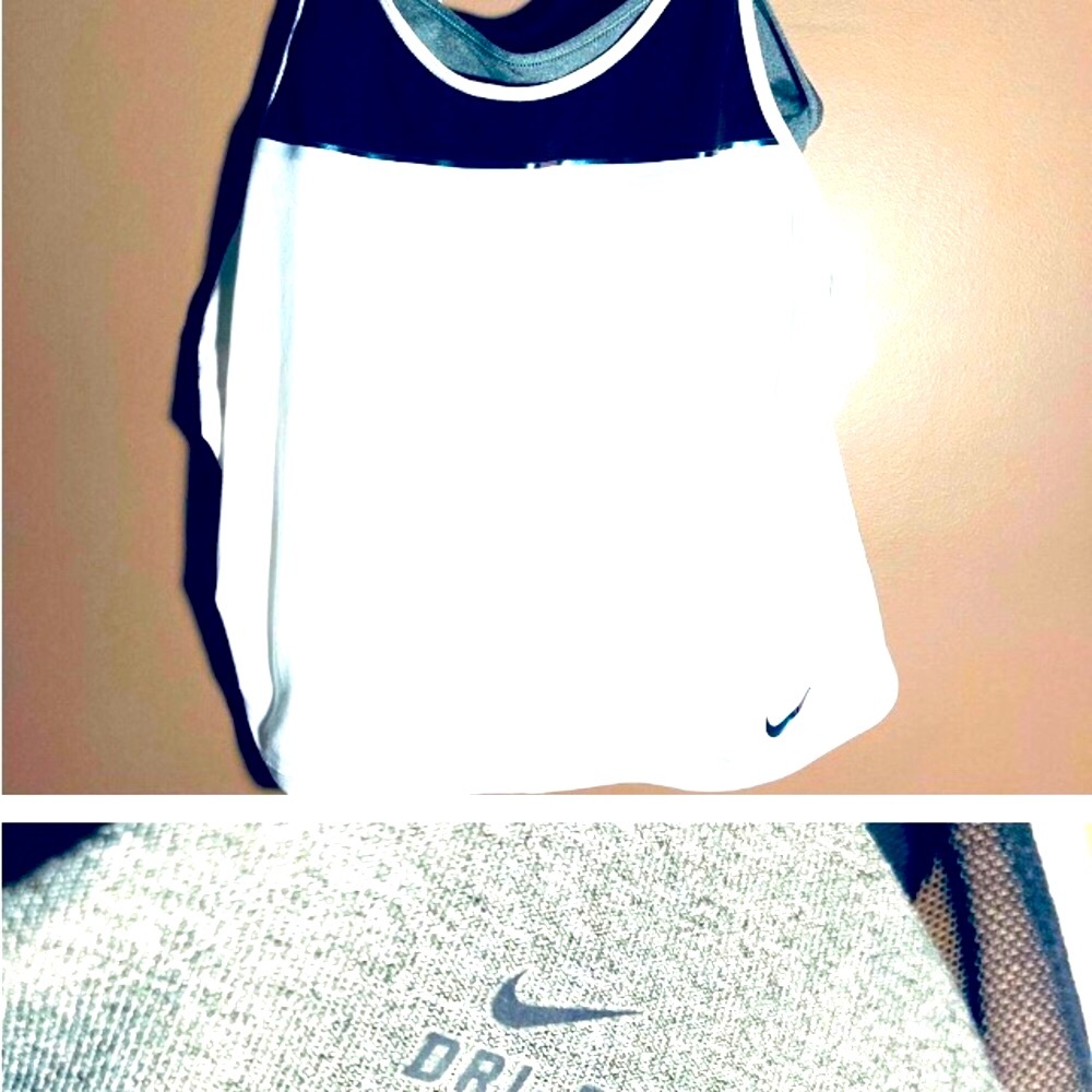 Nike dri-fit bra included white black top - Picture 1 of 7